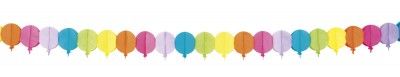 Guirlande papier Ballons 4m, multicolore