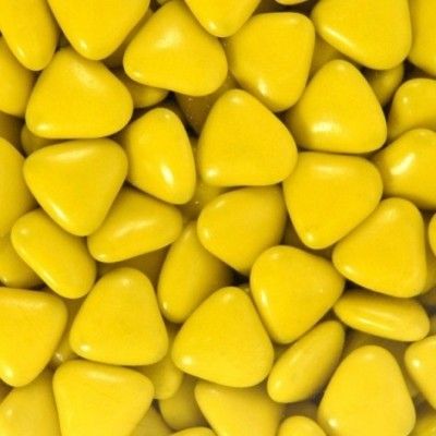 Sachet de 500g de mini-coeur au chocolat - 500g JAUNE brillant