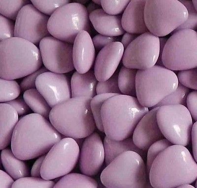 Sachet de 500g de mini-coeur au chocolat - 500g LILAS brillant