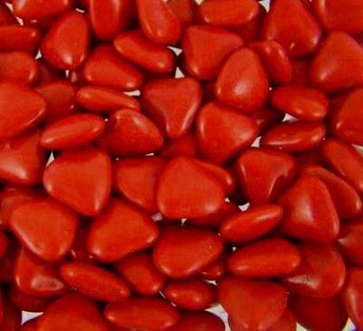 Sachet de 500g de mini-coeur au chocolat - 500g ROUGE brillant