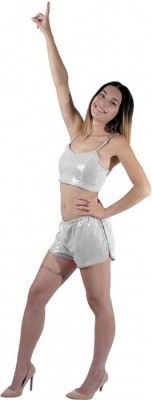 Party Pro 8651530, Short à sequins argent