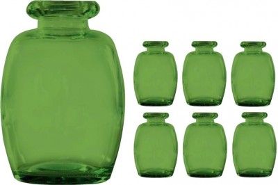 Chaks 11969-20, LOT de 6 vases Elisa Vert olive 16 cm