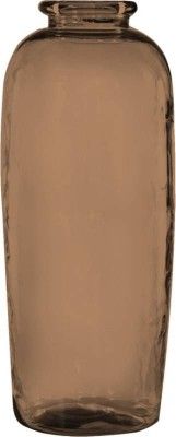 Chaks 11971-15, Grand vase en verre Elisa 71 cm Brun Havane
