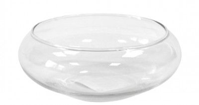 Bougeoir Vasque coupe en verre 15cm