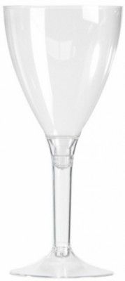 20 verres, pied transparent