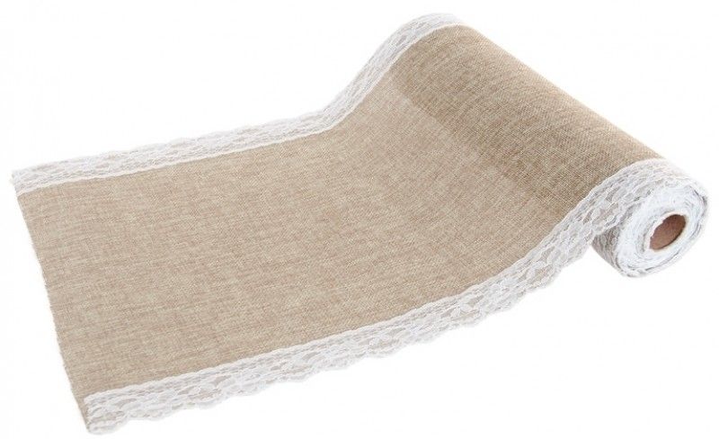 Burlap Hessian Chemin De Table En Toile De Jute Naturelle 30
