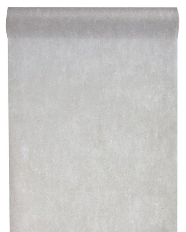 Chemin De Table En Tissu Non Tisse Gris Articles De Fete