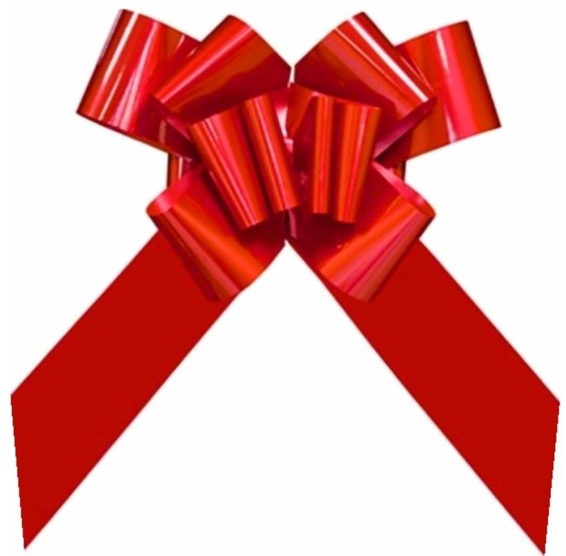 sachet 1 noeud a tirer geant cadeau 58cm automatique rouge articles de fete decoration mariage deco de table anniversaire