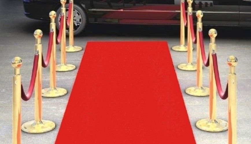 Grand Tapis ROUGE jetable 15 mètres