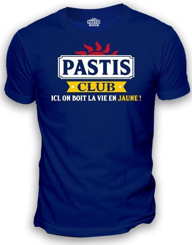 T Shirt Pastis Club bleu taille XL
