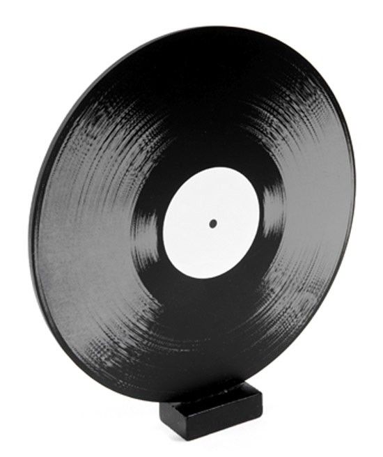 Disque Vinyle 33 Tours Ardoise Bois Marque Table 21 5cm