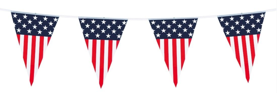 Guirlande Fanions Amerique Usa 6 Metres Articles De Fete Decoration Mariage Deco De Table Anniversaire