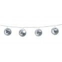 Guirlande LED lumineuse Boules Disco 1m40