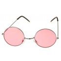 Petites Lunettes Beatnik rondes, Rose