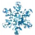 Chaks 0217-93, Sachet de 14g de Flocons Holographiques 2cm, Bleu ciel 