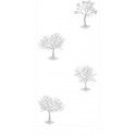 Chaks 0865, Chemin de table paillettes Arbre blanc 