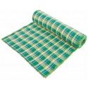 Chaks 0977, Chemin de Table Madras en lin, Vert