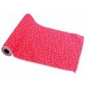 Chaks 0990, Chemin de table STARLETTE avec paillettes, Rouge