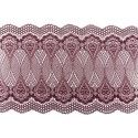 Chaks 1022-16, Ruban de table Dentelle motif Persan 18cmx5m, Bordeaux