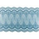 Chaks 1022-41, Ruban de table Dentelle motif Persan 18cmx5m, Bleu pétrole
