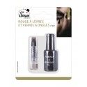 P'TIT Clown re10300 - Kit Vernis à ongles + rouge à lèvres , Noir