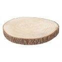 Extra Grand Rondin en bois 3,5cm naturel plat Ø 32-36cm