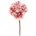 Chaks 10885-03, Bouquet de 4 Fleurs artificielles 26cm, Vieux rose