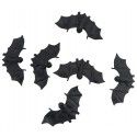 Chaks 11045, Lot de 6 Chauve-souris noires en plastique 9,7cm