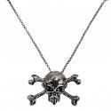 Chaks 11083, Collier Tête de mort pirate argent