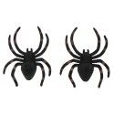Chaks 11176, Lot de 2 grandes araignées noires 9 x 13 cm