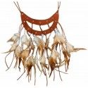 Chaks 11255, Collier indien à deux rangs en plumes naturelles