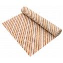 Chaks 11480, Chemin de table Jute Candy Stripes, paillettes Argent/Or