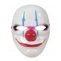 P'TIT Clown re12407, Masque adulte rigide, Clown Horreur coloré