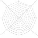 Chaks 12540, Toile d'araignée ronde blanche 3m