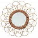 Chaks 12710, Miroir rond en rotin 40cm