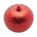Chaks 12799-82, Petite Pomme de Noël Rouge pailleté 6cm