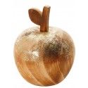 Chaks 12928, Pomme vintage en bois doré 11cm