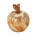 Chaks 12929, Petite Pomme vintage en bois doré 9cm