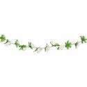 Chaks 13234, Guirlande de petites Roses artificielles 220cm, Blanc