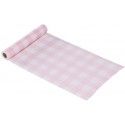 Chaks 13246-32, Chemin de table tarlatane Vichy 3m, Rose Water