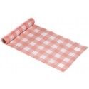 Chaks 13246-17, Chemin de table tarlatane Vichy 3m, Tangerine