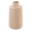 Chaks 13253, Petit Vase en bois naturel 13,5cm