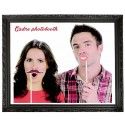 Cadre PhotoBooth en bois 67cm, moulure NOIR