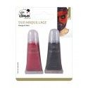 P'TIT Clown re14501 - Kit deux Fards gras, tube ROUGE + noir