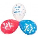 Sachet 6 ballons Allez la France Bleu Blanc Rouge