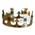 P'TIT Clown re17160 - Couronne de roi or et pierres en couleurs