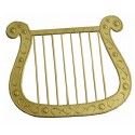 Chaks 80 180090, Harpe dorée en plastique 30cm