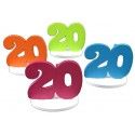 Chaks 20001, Set de 4 Marque-places Anniversaire 20 ans 