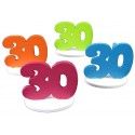 Chaks 20003, Set de 4 Marque-places Anniversaire 30 ans 