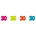 Chaks 20017, Sachet de 100 confettis de table anniversaire 30 ans